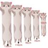 19.5in Cute 50cm Cat Plush Toy Long Pink Brown Grey Sleeping Cats Leg Pillow Squishy Little Animal Doll Appeasing Plushie Gift