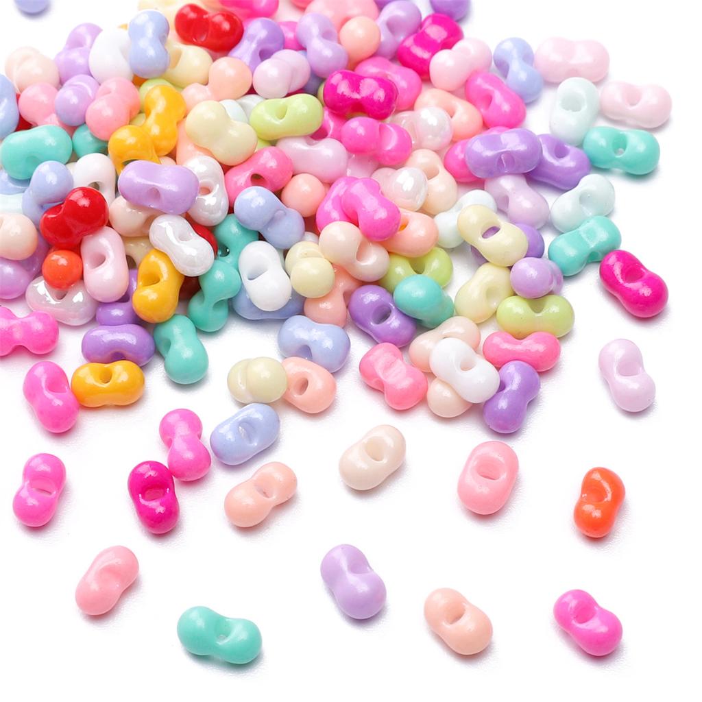 Glass Baking Paint Peanut Beads Millet Beads Macaron Color Abacus Beads Loose Beads Beads Handmade Diy Accessories Strings Beads for Jewelry Making