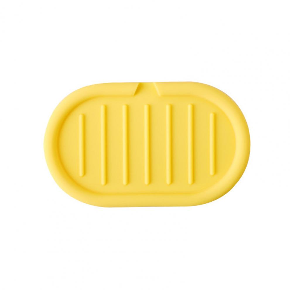 15*9cm Soap Holder Silicone Automatic Drainage Design Melt-Proof Anti-slip Organizer Pad For Kitchen Bathroom Laundry Soap Dish