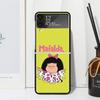 Mafalda Cartoon Phone Case For Samsung Galaxy Z Flip 7 Flip7 Zflip 6 Flip6 5 Flip5 4 Flip4 3 Flip3 5G Fundas Black Cover Galaxy