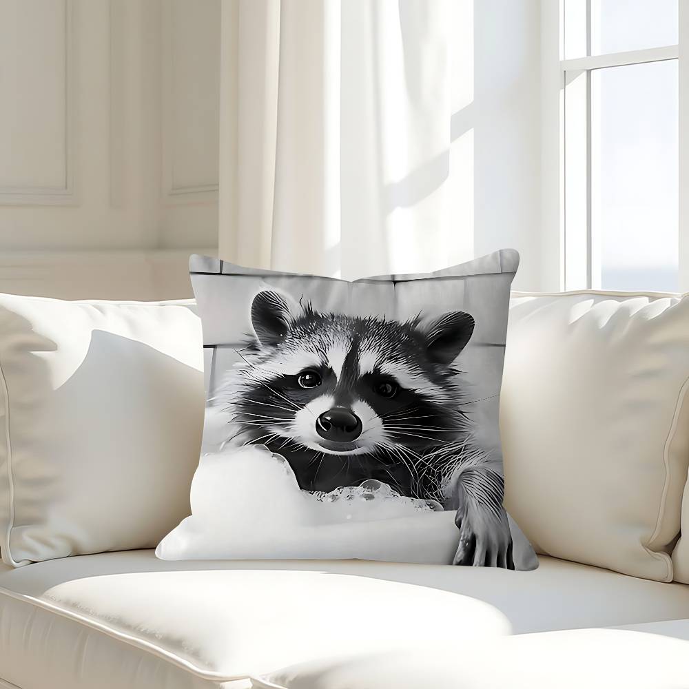 

Забавная наволочка для ванной с животными, съемная, моющаяся, чехол для подушки – Мягкий лен для любого сезона 16x16Inch