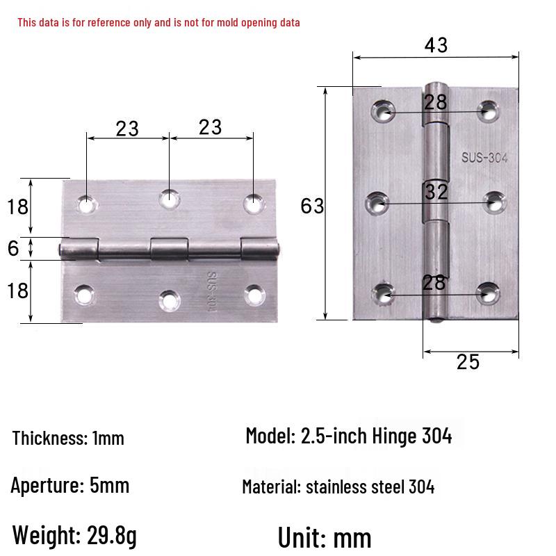 Anwang Stainless Steel Silent Hinge for Cabinets and Windows