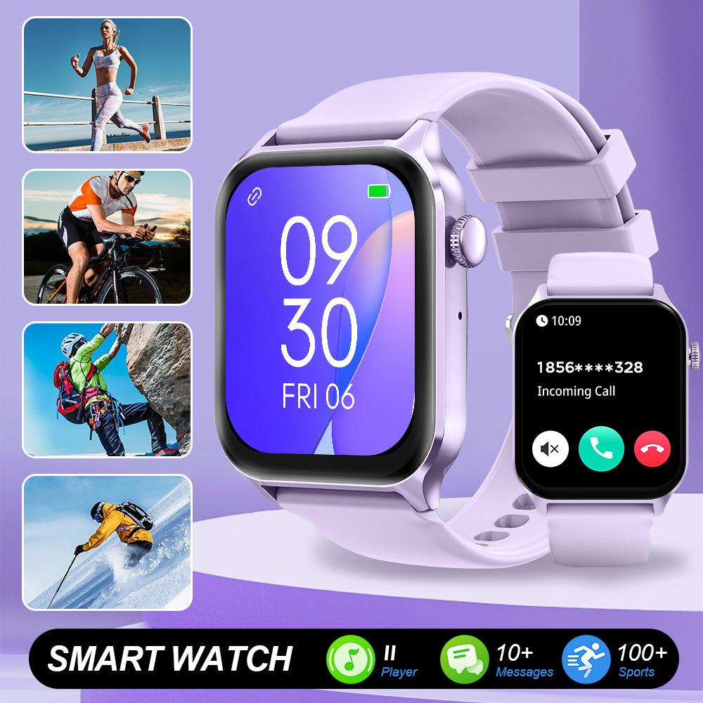 Smartwatch Calls 1.83'' Full Touch Screen Health Monitor 100+ Sport Modes Watch