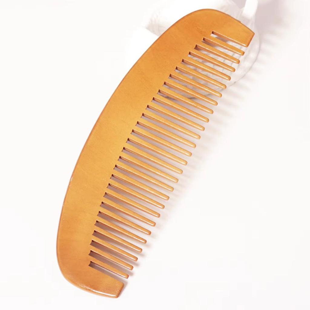 Portable half moon shaped wooden massage comb,suitable for thick curly hair,wave dry and wet hair For Hair Accessories