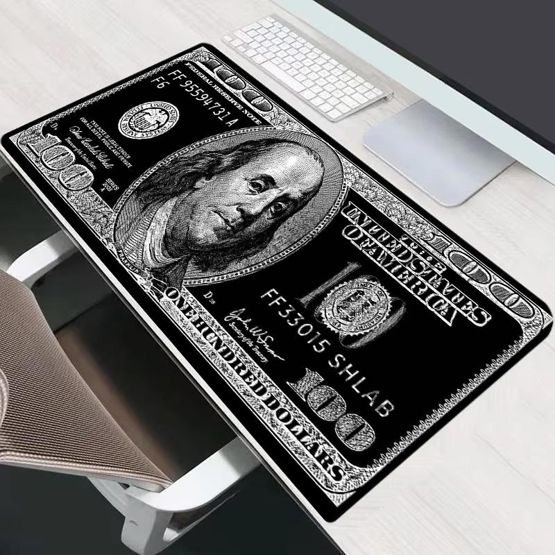Dollar Pattern Mouse Pad Large Computer Office Game Table Mats New XXL Rubber Antislip Gaming Keyboard Mousepads Long Desk Pads