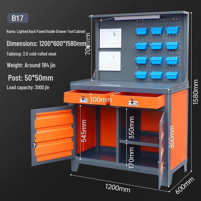 Heavy-Duty Multifunctional Tool Cabinet & Mobile Workbench