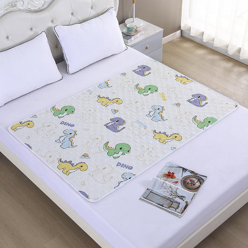 Waterproof Washable Mattress Urine Mat Cartoon Bed Protector Diaper Bedding Urine Pads Cloth Breathable Washable Incontinence Pads