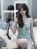 Women's Sexy Spaghetti Strap One-Piece Swimsuit with Hollow Design for Spring Resorts