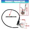 Motorcycle Auxiliary Light Push Button 12V 24V 10A Metal Power Button with Stainless Steel Bracket for Wiring Tasks