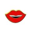 Fashion Enamel Pin Mouth Shaped Brooch Elegant Jackets Bag Backpack Badge Eye Catching Accessory for Trendsetters