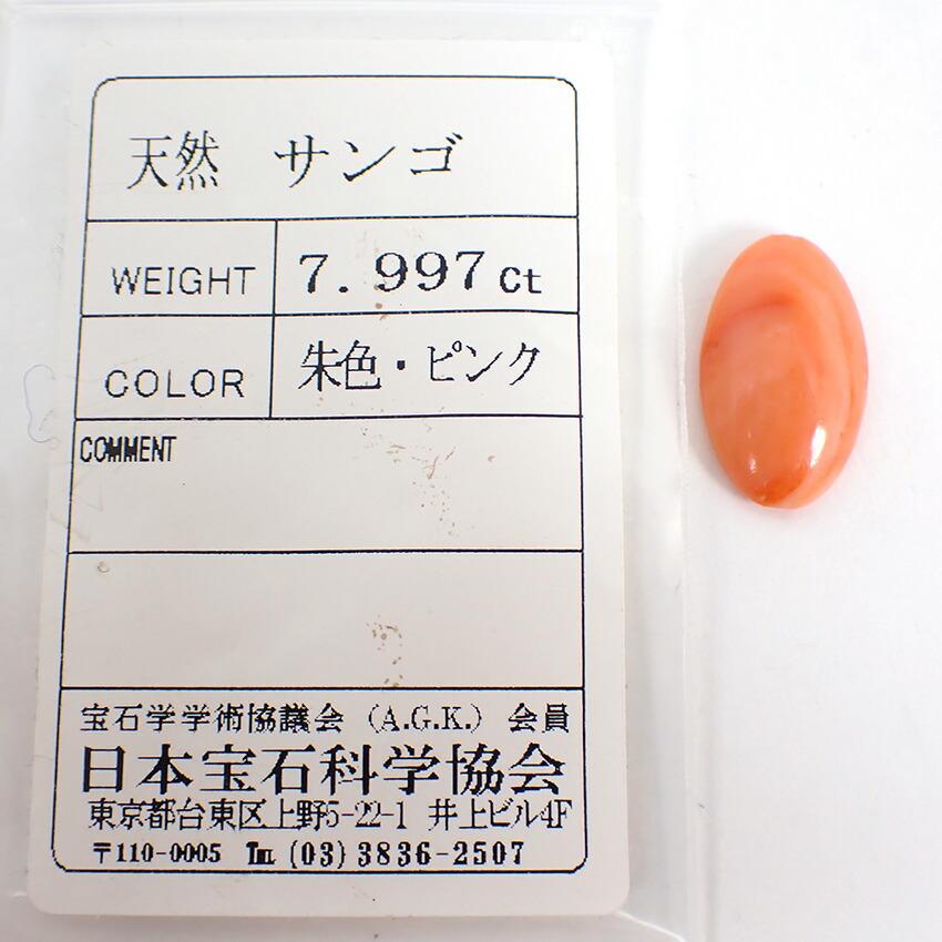 [Used] Natural Coral Loose Stone/j27-8