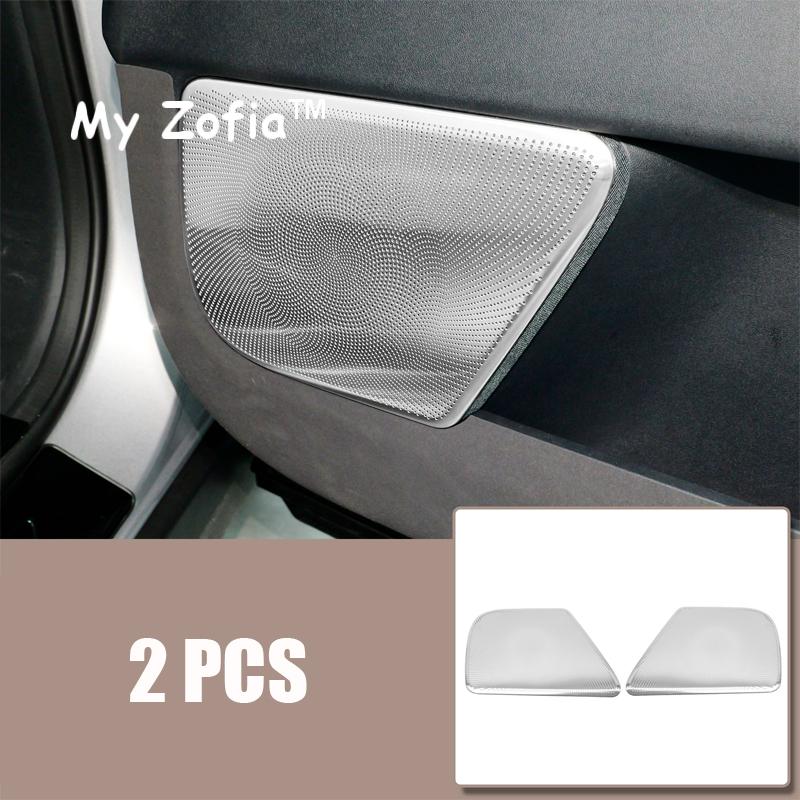 For Xpeng X9 2024 2025 2026 Car Door Audio Speaker Stainless Steel Decoration Cover Trim Horn Air Outlet Panel Cover Accessories