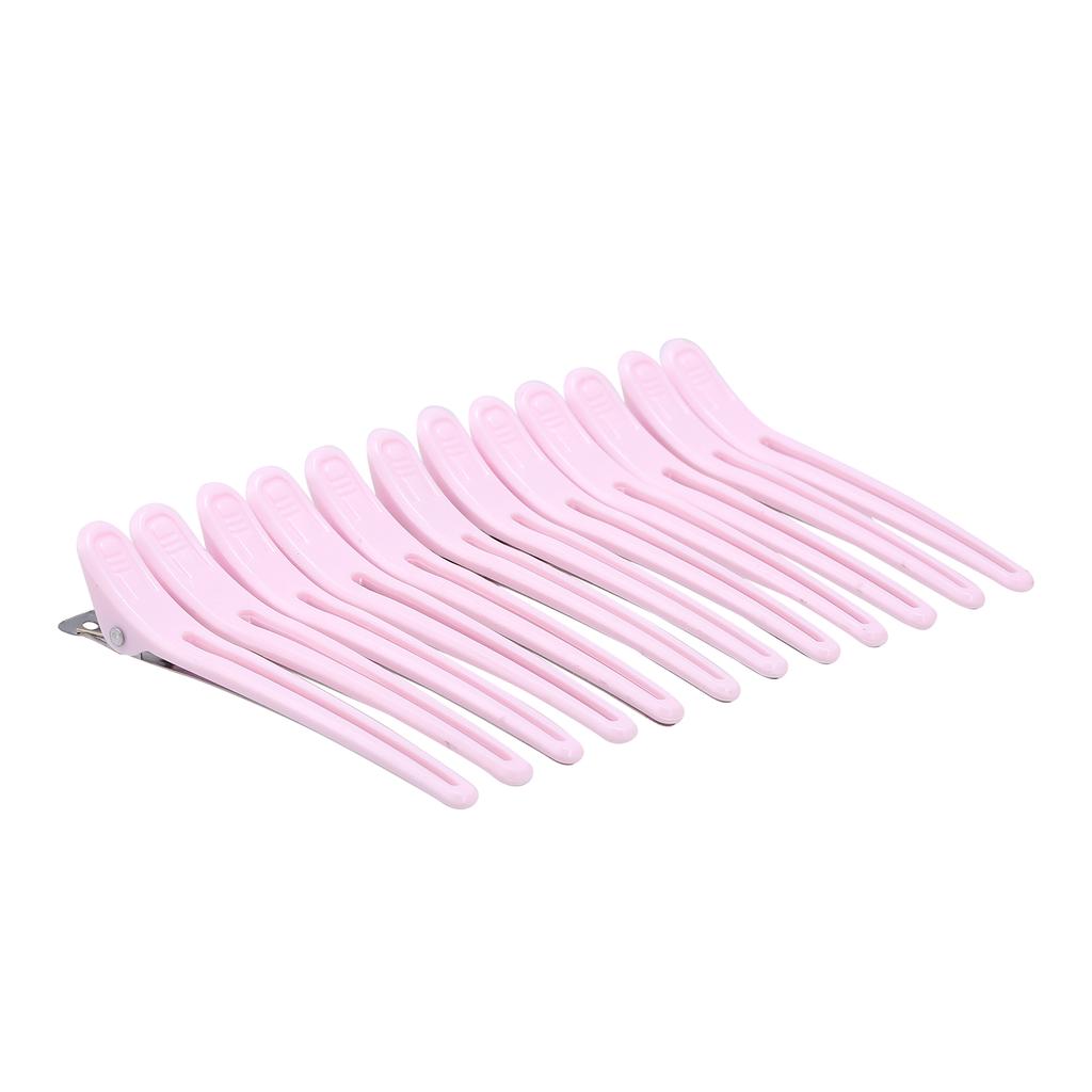 12pcs Hair Grip Clips Hairdressing Sectioning Cutting Clamps Plastic Salon Styling Hair Grip Clips