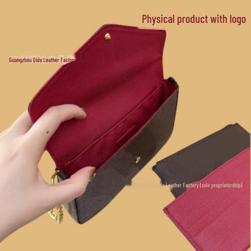 

Классическая цветочная сумка-мешок «Три в одном» с цепочкой для маджонга и логотипом 21x12x3 cm