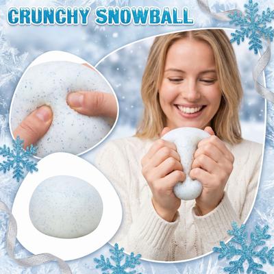 Snow Ball Crunch:  Squeaking Snowball Stress Relief Toy