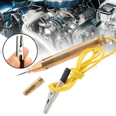 Heavy Duty Automobile Circuit Tester 6-24V Test Light with Alligator Clip Circuit Voltage Tester for Car Motorcycles