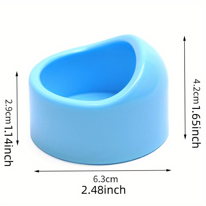 1pc Durable Small Pet Feeding Bowl, Plastic Food and Water Dish for Hamsters, Birds, Parrots - Easy to Clean, Plane-Proof Design