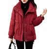 Women's 2025 Hot Style Red Thickened Down Cotton Jacket