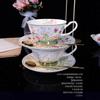 European Bone China Coffee Cup Set, Afternoon Tea Set, High-End Exquisite Ceramic, British Black Tea Cup And Saucer Set, Souvenir Gift