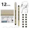 Syringe Pen Set: 12 Ultra-Fine Line Widths for Engineering, Drawing, Manga, Design & Outlining