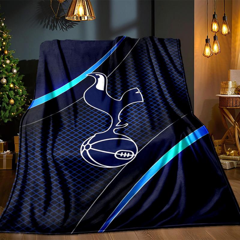Tottenham Hotspur Fußballclub Decke Outdoor Flanelldecke für Camping, Wandern, Gartenpartys, Picknick-Zubehör, Geschenk für Familie und Freunde