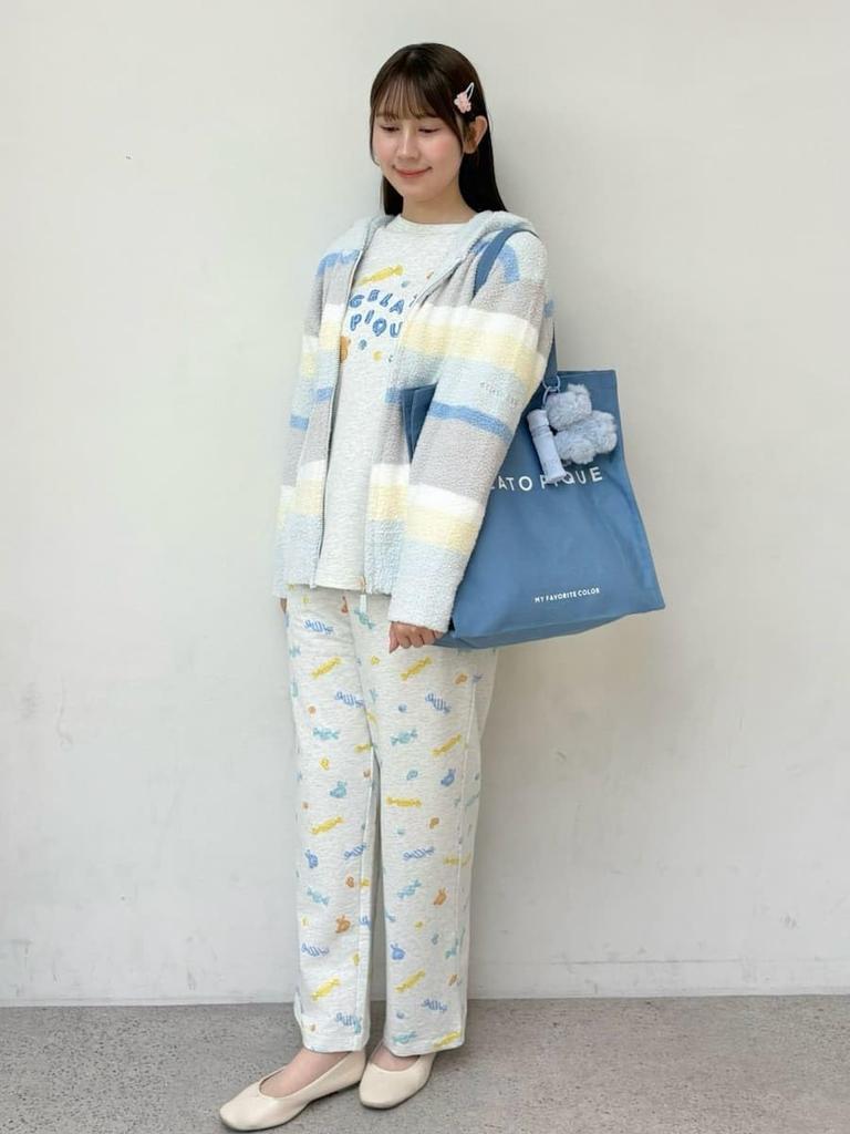 Gelato Pique Candy Print Long Pants PWCP255352 GRY Women's