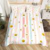 Daisy Duvet Cover Botanical Floral Bedding Set Microfiber Natural Blossom Flower Pattern Comforter Cover King For Boys Girl Room
