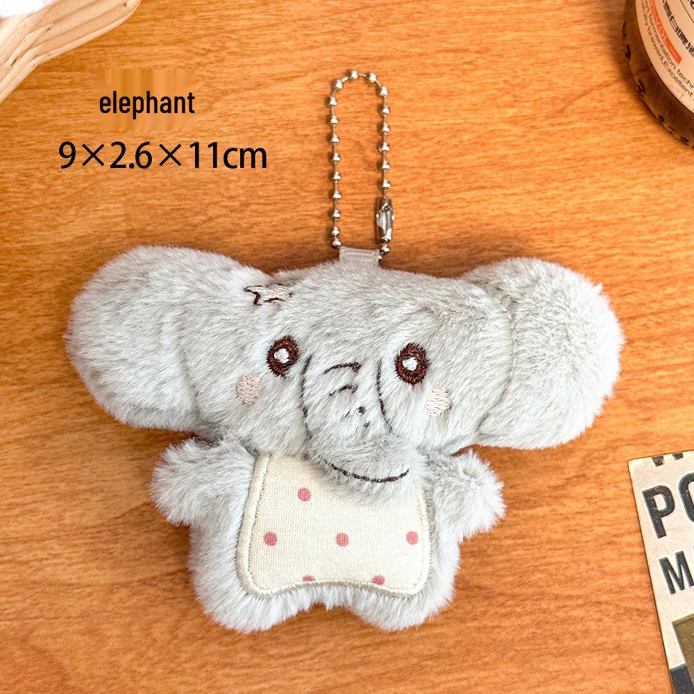 Cute Cartoon Animal Plush Keychain Doll - Girlish Bag Pendant Decoration