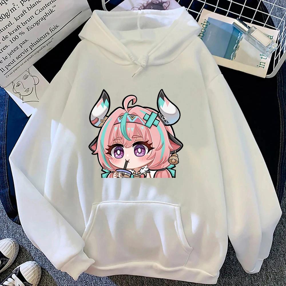 Genshin Impact Varesa Anime Hoodie Men Retro Sweatshirt Autumn/Winter Kawaii Retro Casual Sweatshirt
