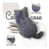 Cat-Shaped Plush Pencil Case, Pencil Case, Large Capacity, Fluffy, Cat Pen Holder, Pen Holder, Stylish, Active Pouch, Multifunctional, Cosmetic
