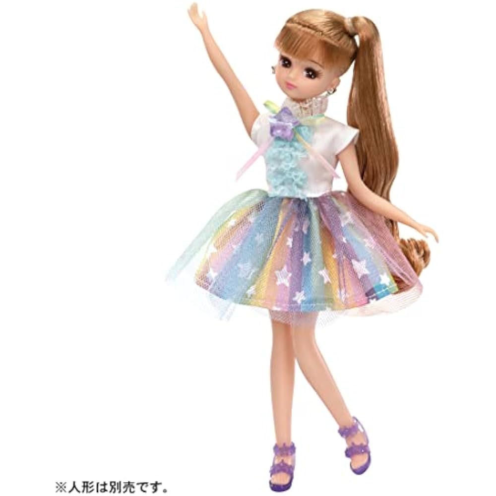 TAKARA TOMY (TAKARA TOMY) “Licca-chan Dress LW-02 Rainbow Shower” Dress Up Doll Playhouse Toy 3 Y...