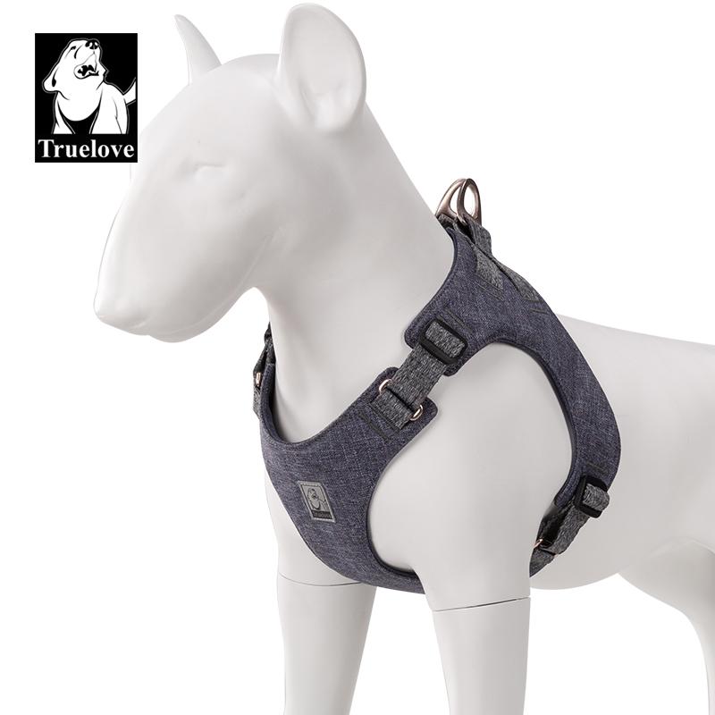 TRUELOVE Reflective Dog Harness Vest Soft Padded No-Pull Pet Harness for Small Medium Dogs Cats Adjustable Walking Vest TLH3012