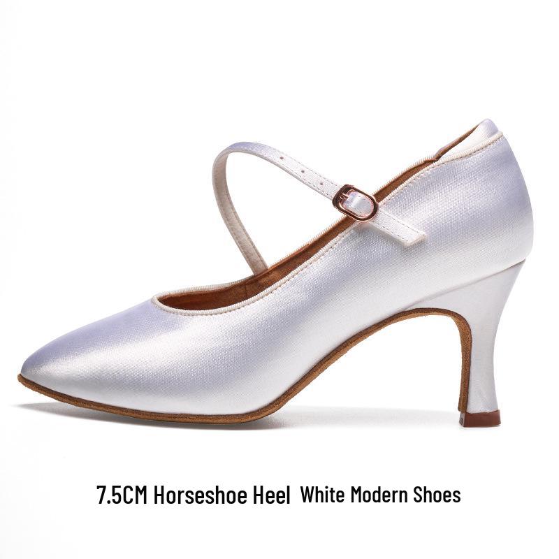 

Women s Modern Waltz Dance Shoes - Soft Sole, Medium High Heel, Professional Quality 36