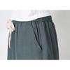 Men'S Linen Shorts Solid Color Loose Straight-Leg Beach Pants Cotton-Linen  Plus SizeTrousers