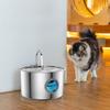 3.2L Pet Water Fountain Water Dispenser Stainless Steel Cat Water Fountain Triple Filtration for Pets & Small Animals