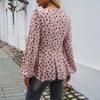 Bubble Sleeve Mori Elegant Floral Long Sleeve Women's Tops