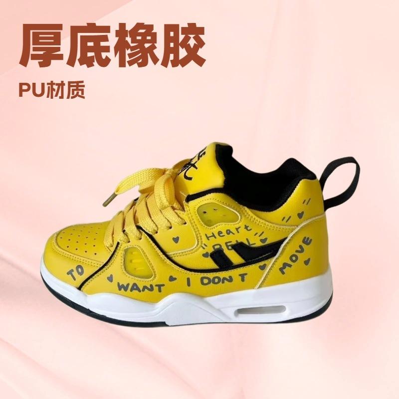 

Платформа Guochao спортивная обувь с воздушной подушкой универсальная нишевая обувь кэжуал с граффити и надписями мужская обувь 44