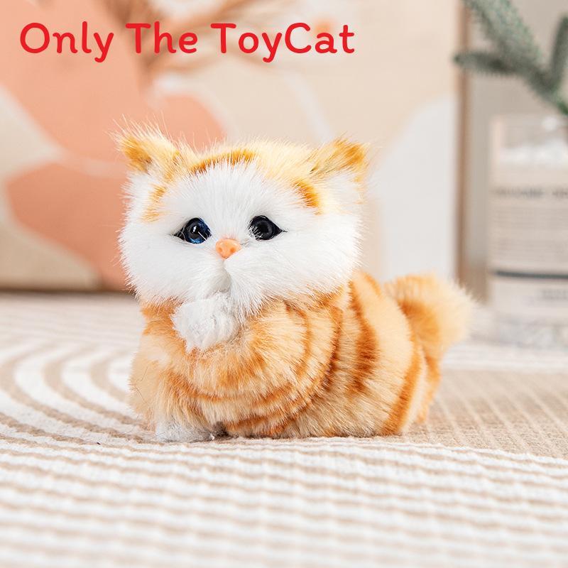 Katzen-Plüschtier für Kinder Kinder Geschenke Mit Weichem Kunstfell Und Realistischem Design