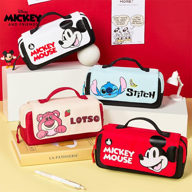 Mickey Maus Große Kapazität Doppellagiges Federmäppchen Mit Zeichentrickdesign Für Kinder Und Schüler