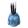 3D Printed Hoodie Pen Holder, Makeup Brush Organizer for Desk, Creative Sweatshirt Shape Pencil Storage Container, School Office Supplies