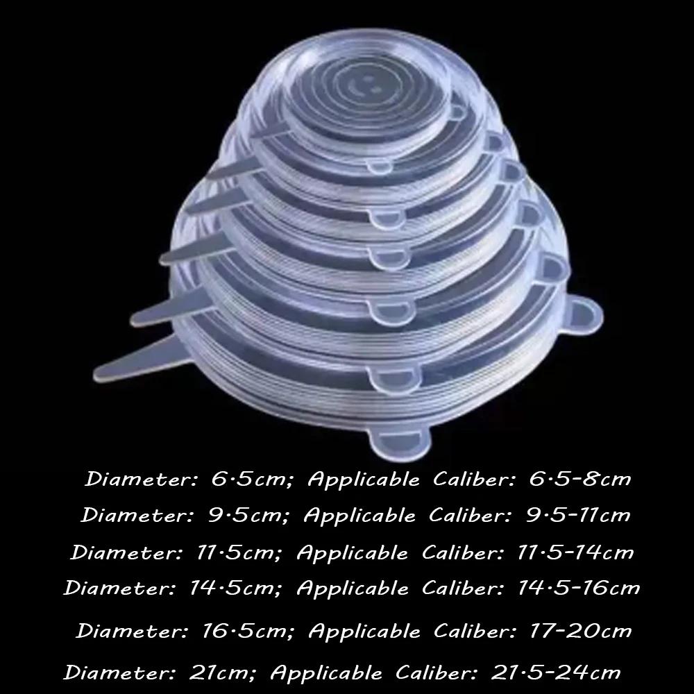 Silikonabdeckung Stretchdeckel Wiederverwendbare Langlebige und Dehnbare Deckel Silikonabdeckungen für Frische Lebensmittel Essensreste Halten Lebensmittel Frisch