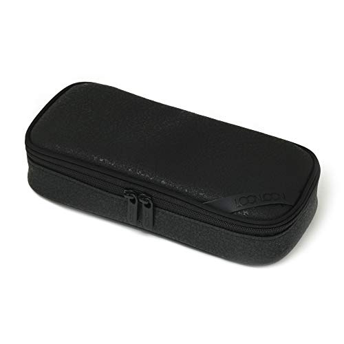 

LOONLOON 663 Stone Pencil Case, Black, Large Capacity, Stylish, Two-Story, Multifunctional