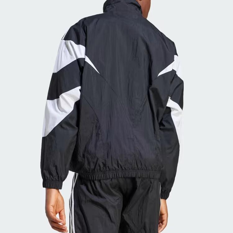 adidas Rekive Woven Track Jacket Asia Sizing 'Black White' Men's IL2465