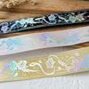 2.5cmx4.5m/Roll Packaging Ribbons Decorative Multiple Colors Brooch Badge Hot Stamping Pattern Headwear Hat Cartoon Gift Box