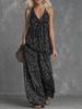 European Leopard Print Sleeveless Top & Chiffon Wide-Leg Pants Set for Women