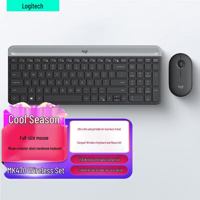 

Logitech MK470 Wireless Keyboard and Mouse Combo