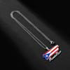 Versatile Puerto Rico Flag Pendant Necklace Puerto Rico Culture Necklace Fashion Jewelry Suitable for Various Occasion