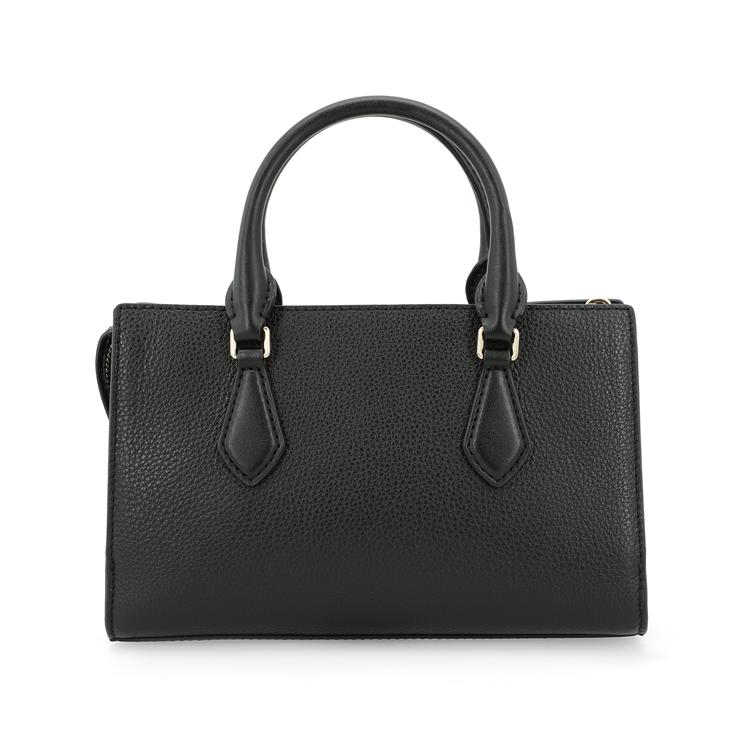 Michael Kors Mk Valerie 24 Gold Letter Logo Tote Bag Pebble Leather Women handbags Black 30F2G9VS1L-001