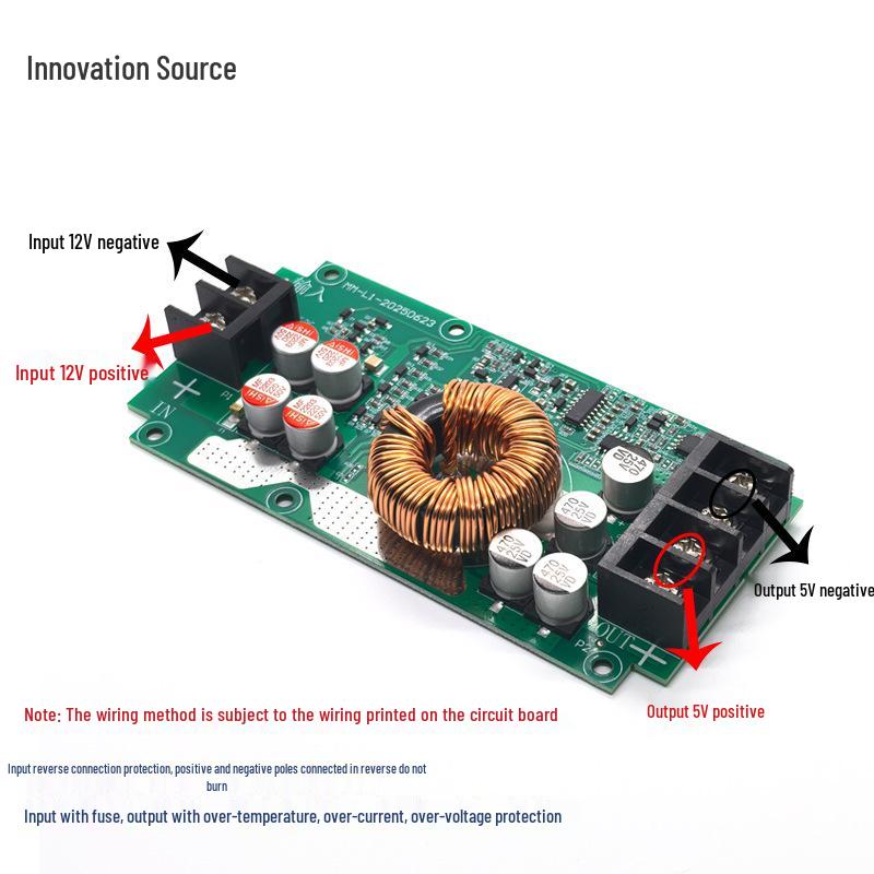 36V/24V/12V to 5V 30A LED Display Power Converter for Car