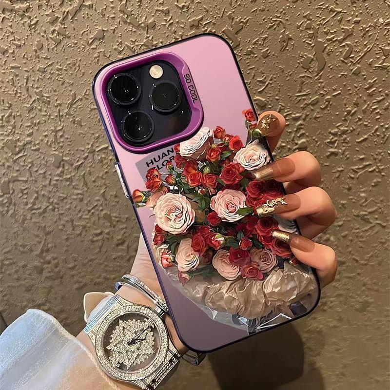 

Romantic Rose Aesthetic Phone Case for iPhone 17, 16 Pro, 15, 14 Pro Max, 13. iPhone 14